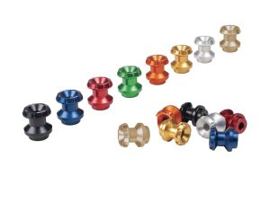 Aluminium SWING ARMS SPOOLS standard 8 mm – RED