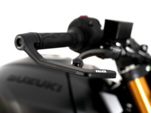 R&G Brake Lever Interlock Guard for Suzuki GSX-8T ’25-, GSX-8TT ‚Äò25-, GSX-8R ’24-, DR-Z4SM ’25-,DR-Z4S ’25-and 5 others. Without mirrors / mirrors removed. R&G Brake Lever Interlock Guard for Suzuki GSX-8T ’25-, GSX-8TT ‚Äò25-, GSX-8R ’24-, DR-Z4SM ’25-,DR-Z4S ’25-and 5 others. Without mirrors / mirrors removed.