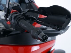 Bar End Sliders for the Ducati DesertX ’22-25, Multistrada 950 ’17- ’21/ 950S ’19- ’20, Hypermotard 950 ’19-25 & Hypermotard 950 SP/RVE ’21-25.