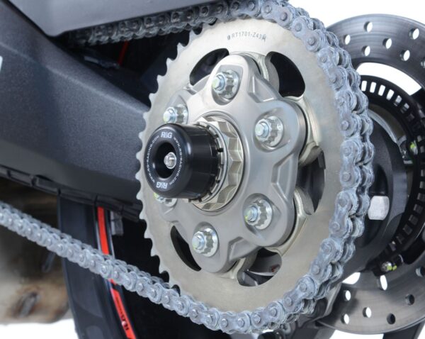 Swingarm Protectors for the Norton V4SV ’22- ’24/V4CR ’23- ’24, Ducati Multistrada 1200 ’10-’15, Multistrada 1260S ’18- and Ducati Supersport (S) ’17-’20, Supersport 950 S ’21-, Panigale V2 ’20- ’24 & Streetfighter V2 ’22- ’24 models