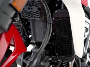 PRO Oil Cooler Guard for Ducati Scrambler Icon, Nightshift & Full Throttle ’23-, Scrambler Icon ’15-’20, Desert Sled ’17-’21, Scrambler Flat Track Pro ’16 & ’19, Scrambler Classic ’15-’20, Monster 797 ’17-’18 & Scrambler Urban Enduro ’15-’17